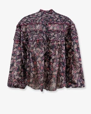 Isabel Marant Marant Etoile Doane Printed Cotton Shirt - Purple