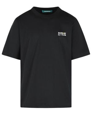 Barrow 'Club' Cotton T-Shirt - Black
