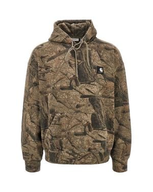 Carhartt Feather Tree Hoodie Khaki - Green