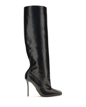 Dolce & Gabbana Dolce & Gabbana Calfskin Tall Boots - Black