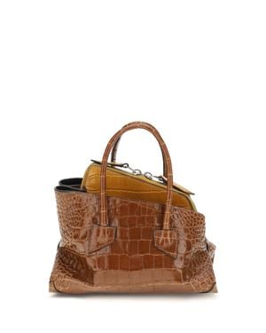The Attico La Passeggiata Mini Handbag - Brown