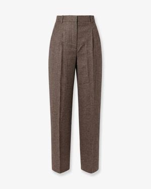 TOTEME Viscose Wool Pants - Brown