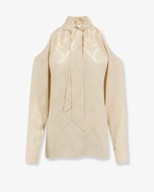 Dior Dior Silk Top With Floral Print - Natural