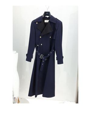 Celine Tux Trench Coat - Blue