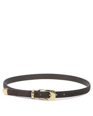 Anderson's Suede Leather Belt - White
