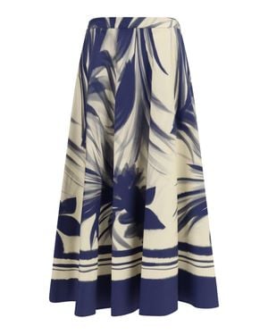 Sara Roka Tadra Skirt Palms - Blue
