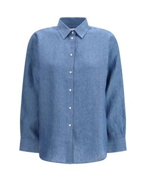 Rohe Linen Shirt Ocean - Blue
