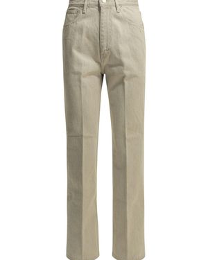 AURALEE Hard Twist 5P Straight Leg Jeans - Natural