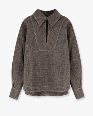 Soeur Jana Shirt With Stitching - Grey