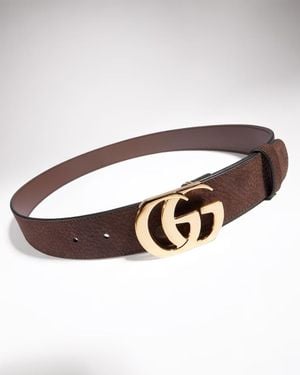 Gucci Gg Marmont Belt - Brown