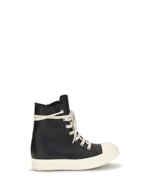 Rick Owens Leather Trainers - White