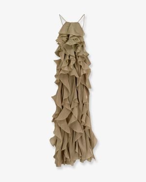 ACTUALEE Long Dress - Metallic
