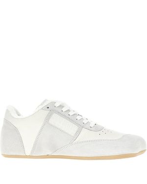 MM6 by Maison Margiela Leather 'Anatomic' Trainers - White