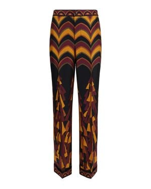 PUCCI Silk Trousers - Orange
