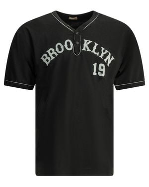 Whitesville "Brooklyn 19' Baseball" Henley T-Shirt - Black