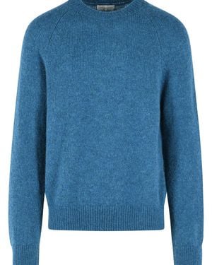 Dries Van Noten 'Melbourne' Alpaca Blend Jumper - Blue
