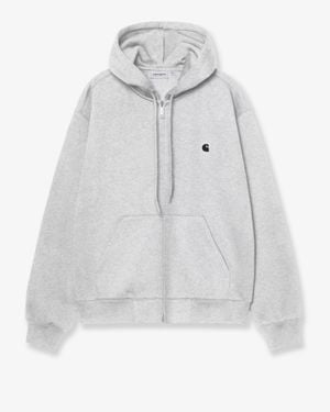 Carhartt Mack Jacket Melange Cotton Hoodie - Gray