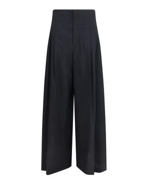Brunello Cucinelli Tech Cotton Poplin Trousers - Blue