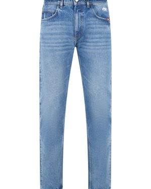 AMISH 'David' Cotton Jeans - Blue