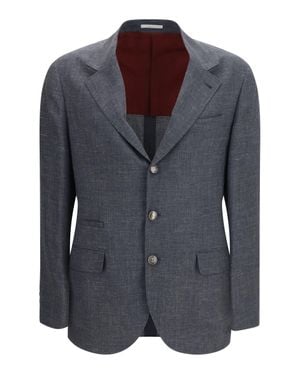 Brunello Cucinelli Deconstructed Jacket - Blue