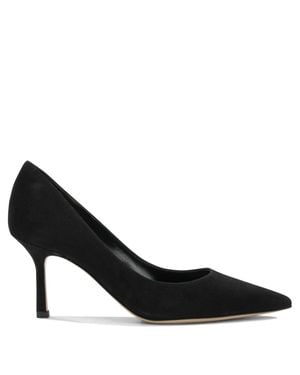 Ninalilou Suede Leather Pumps - Black
