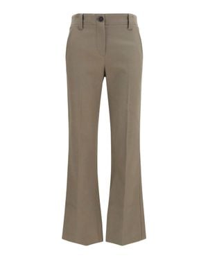 Brunello Cucinelli Slim Flared Trousers - Grey