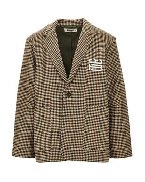 Woodbird 'Wbging' Houndstooth Jacket - Green