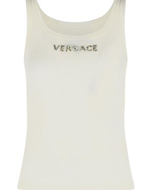 Versace Virgin Wool Tank Top - White