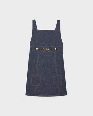 Celine Empire Mini Dress - Blue