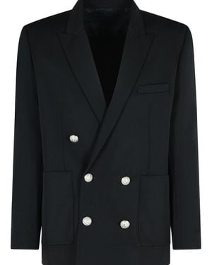 Balmain Virgin Wool Blazer - Black