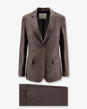 Hevò Frigole Virgin Sheep's Wool Suit - Grey