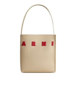Marni 'Museum' Ivory Leather Bag - White