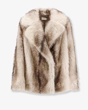 Nude Faux Fur Jacket - Natural