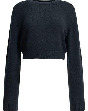 KHAITE Masie Crew-Neck Sweater - Blue