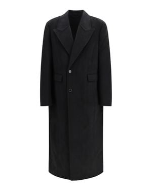 Séfr Long Wool And Cashmere Coat - Black