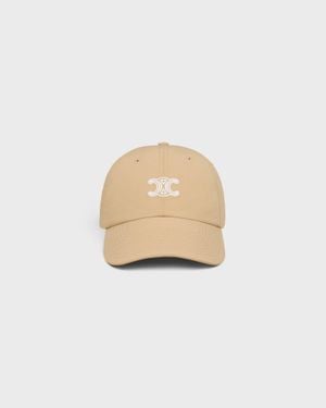 Celine Triomphe Baseball Hat - Natural