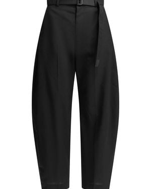 Sacai Tailored Wool Trousers - Black
