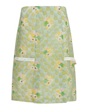 Fendi Bouquet Organza Skirt - Green