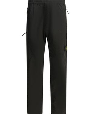 Stone Island Soft Shell-R_E.Dye Technology Trousers - Black
