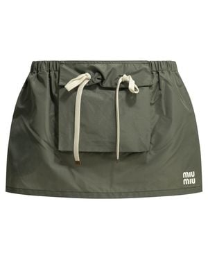 Miu Miu Cargo Miniskirt - Green