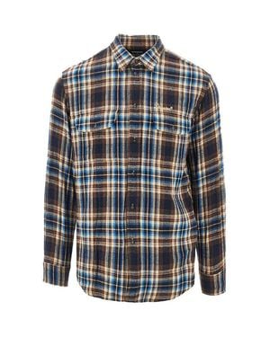 DSquared² Check Flannel Shirt - Blue