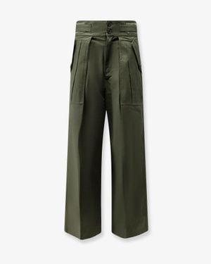 Frankie Shop Trousers Tova Cargo Cotton - Green