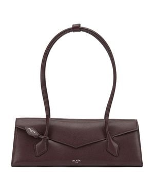 Alaïa "Le Teckel Flap" Medium Shoulder Bag - Brown