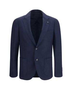 Lardini Wool And Cashmere Jacket - Blue