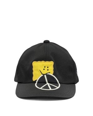 Kapital Chino Peckish Peace Baseball Cap - Black