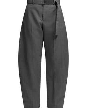 Sacai Tailored Wool Trousers - Grey