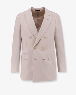 Tom Ford Wool, Cashmere And Silk Blazer - Pink