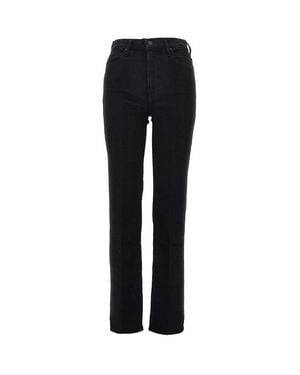 Mother Stretch Denim Trousers - Black