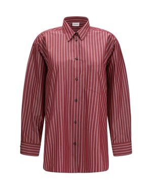 ANDAMANE New Georgiana Oversized Shirt - Red