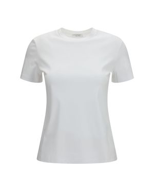 Max Mara Pure Cotton T-Shirt Bianco Ottico - White